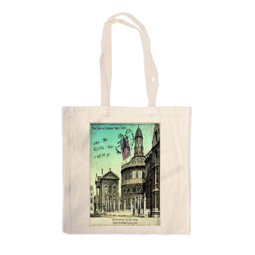 Broad Street and Sheldonian Theatre, Oxford Canvas Tote Bag