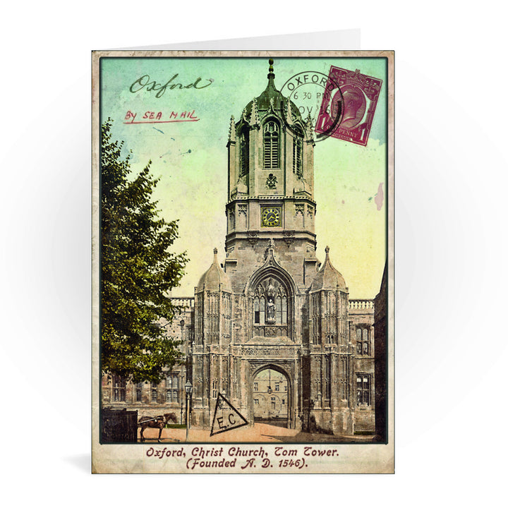 Christ Church College, Oxford Greeting Card 7x5
