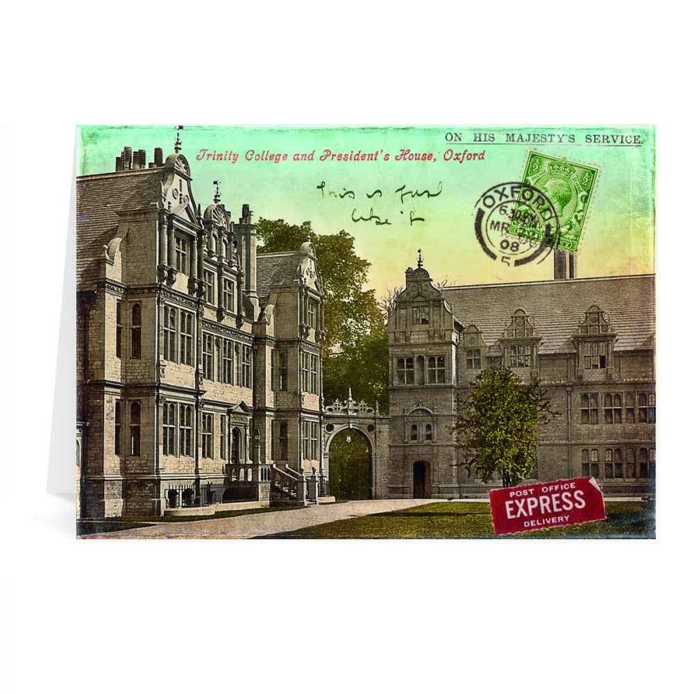 Trinity College, Oxford Greeting Card 7x5