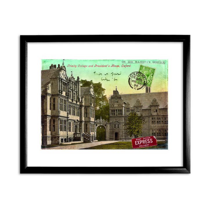 Trinity College, Oxford 11x14 Framed Print (Black)