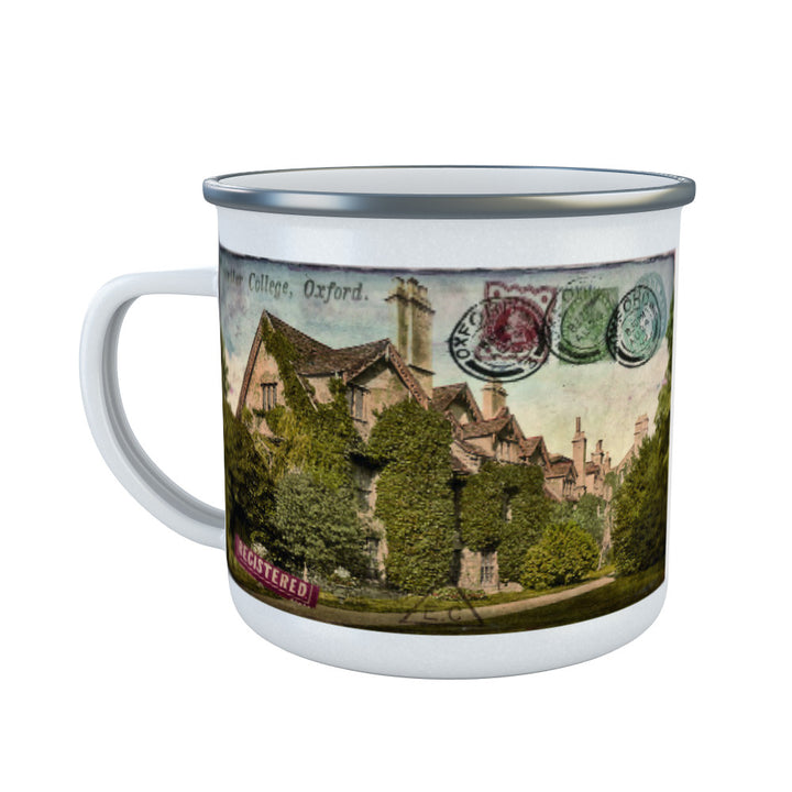 Worcester College, Oxford Enamel Mug