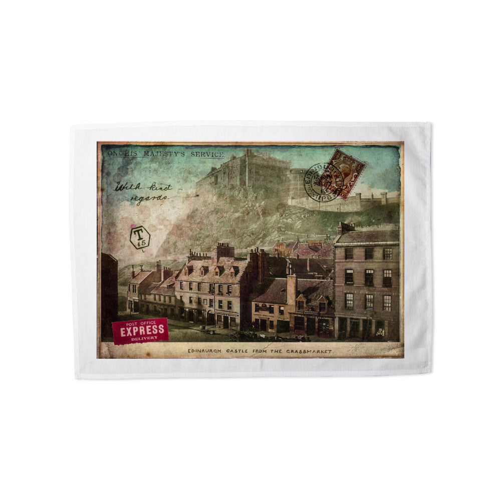 Edinburgh Castle, Scotland Tea Towel