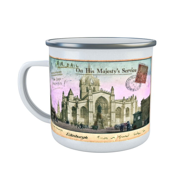 St Giles Church, Edinburgh Enamel Mug