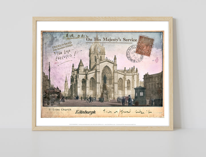 St Giles Church, Edinburgh - Art Print