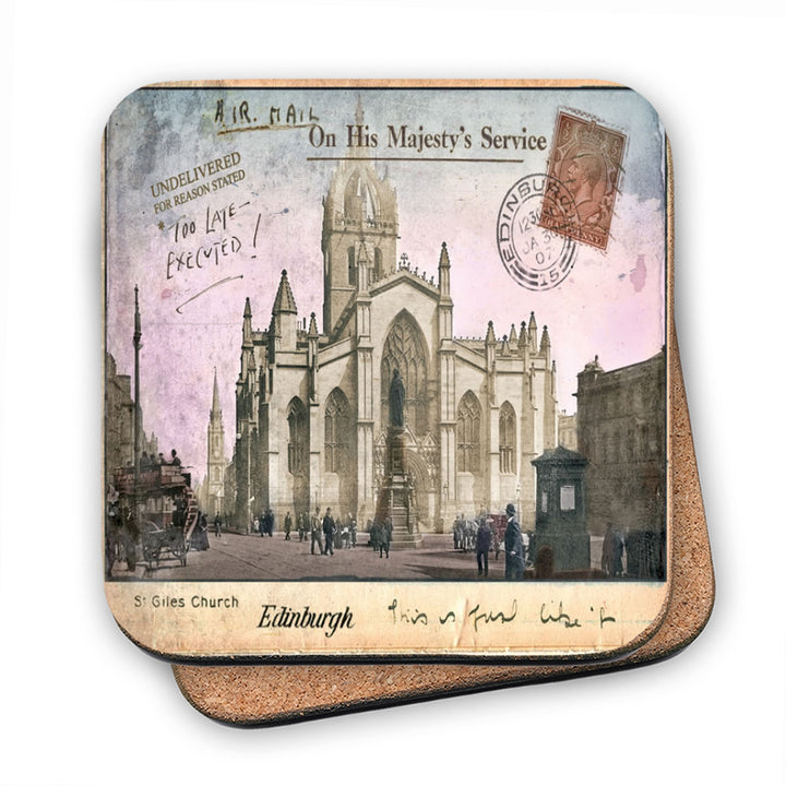 St Giles Church, Edinburgh MDF Coaster