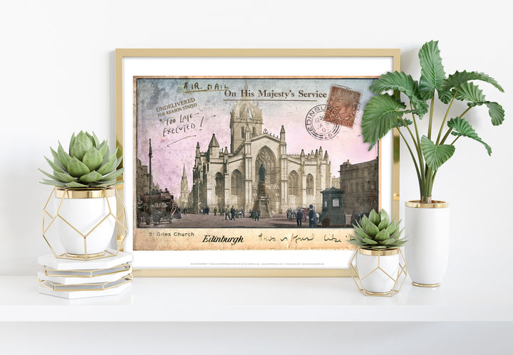 St Giles Church, Edinburgh - Art Print