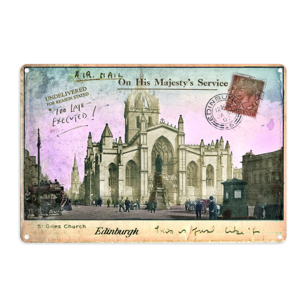 St Giles Church, Edinburgh Metal Sign
