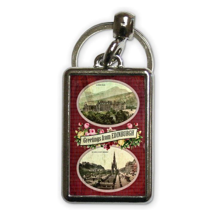 Edinburgh, Scotland Metal Keyring