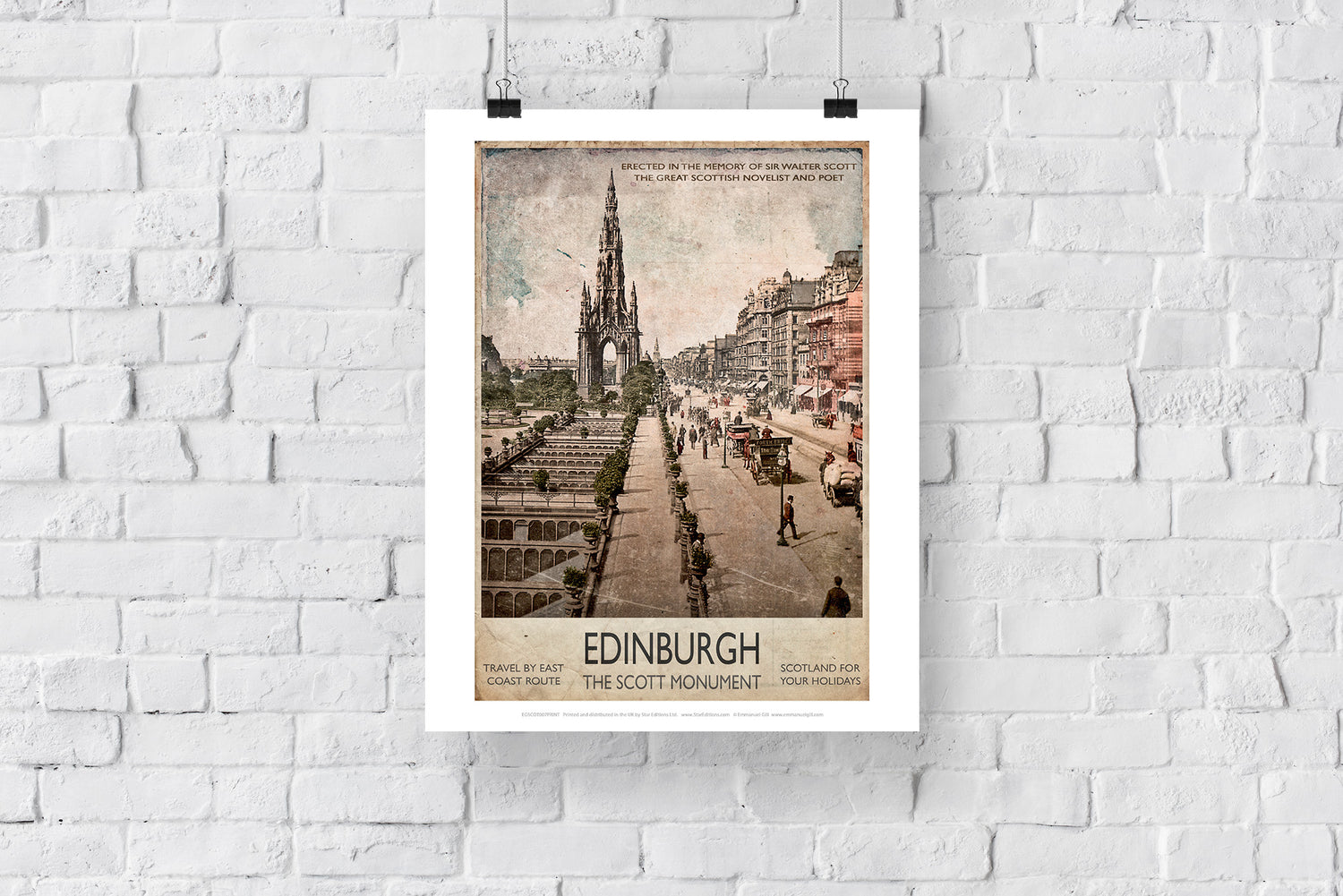 The Scott Monument, Edinburgh - Art Print