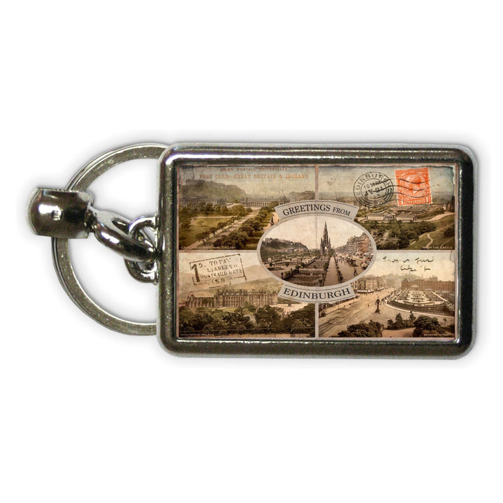 Edinburgh, Scotland Metal Keyring