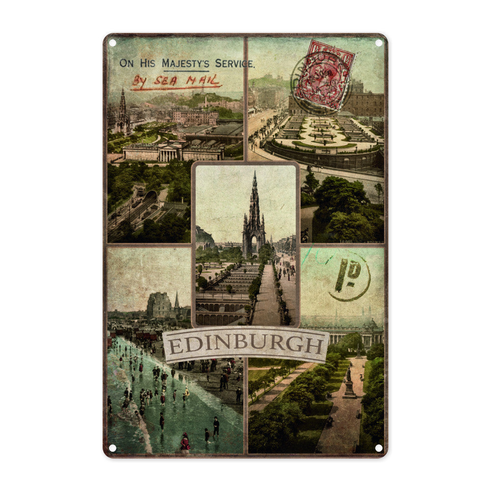 Edinburgh, Scotland Metal Sign