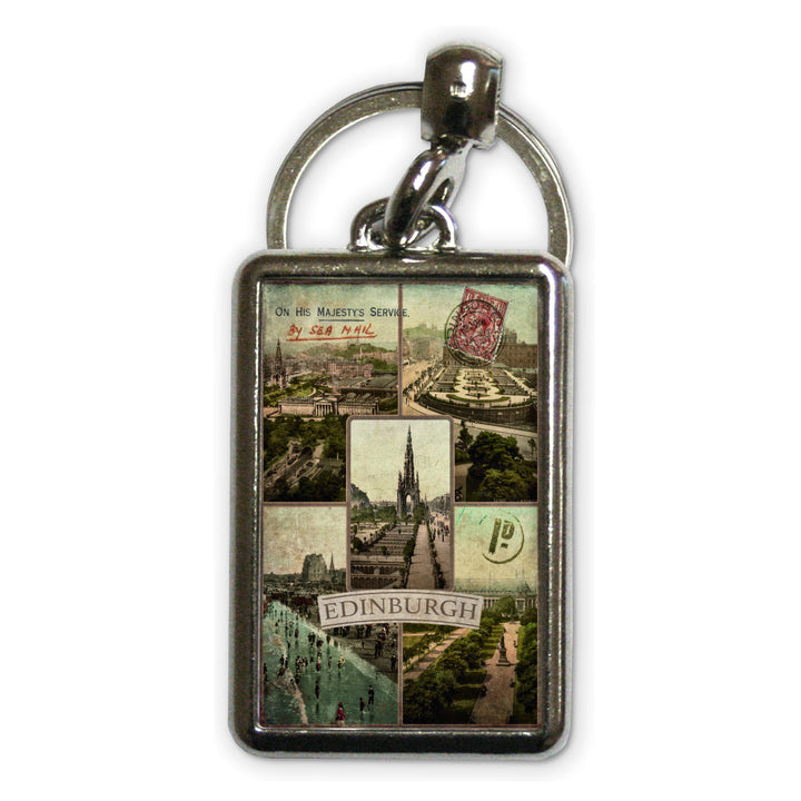 Edinburgh, Scotland Metal Keyring