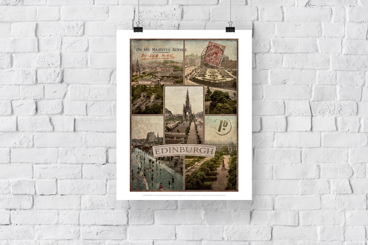 Edinburgh, Scotland - Art Print