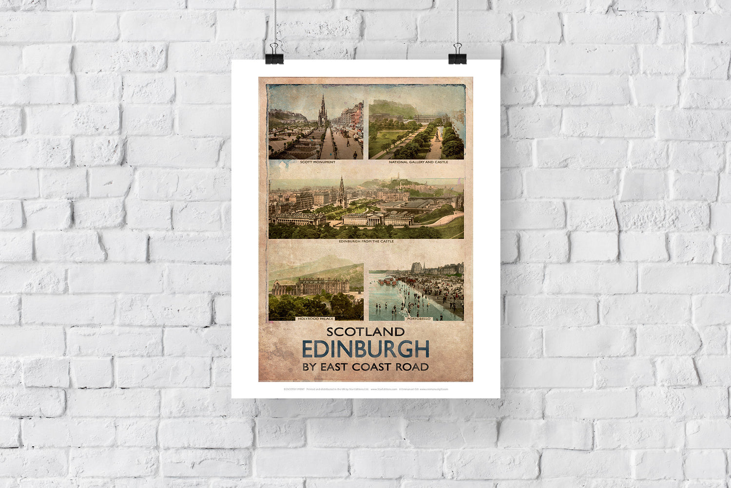 Edinburgh, Scotland - Art Print