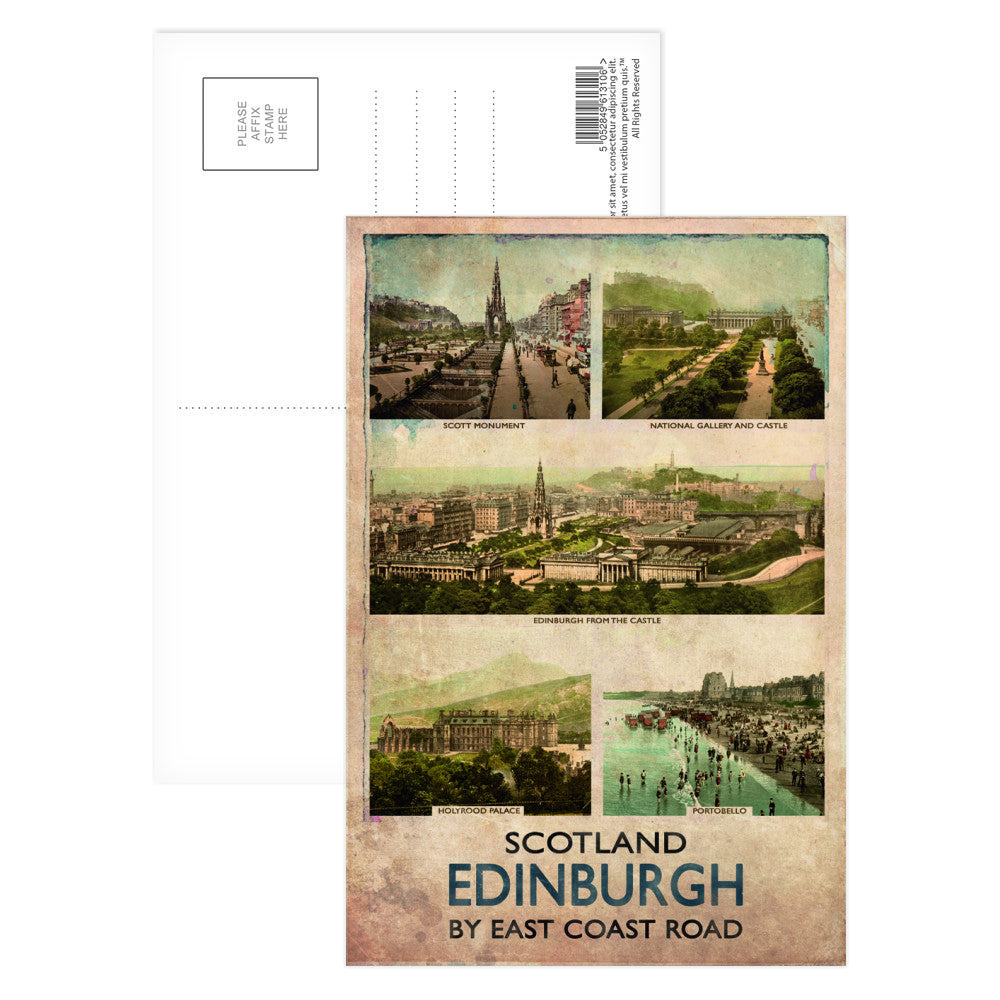 Edinburgh, Scotland Postcard Pack