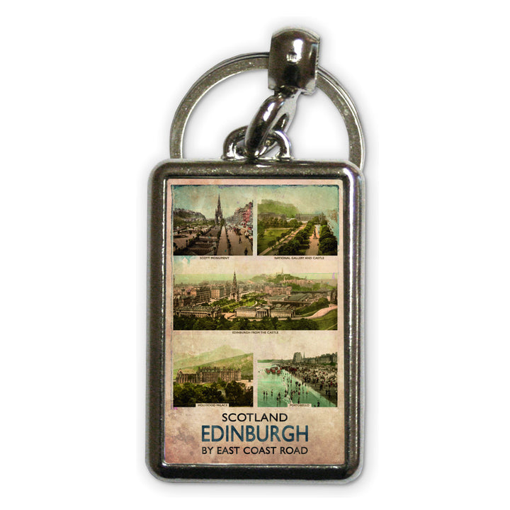 Edinburgh, Scotland Metal Keyring