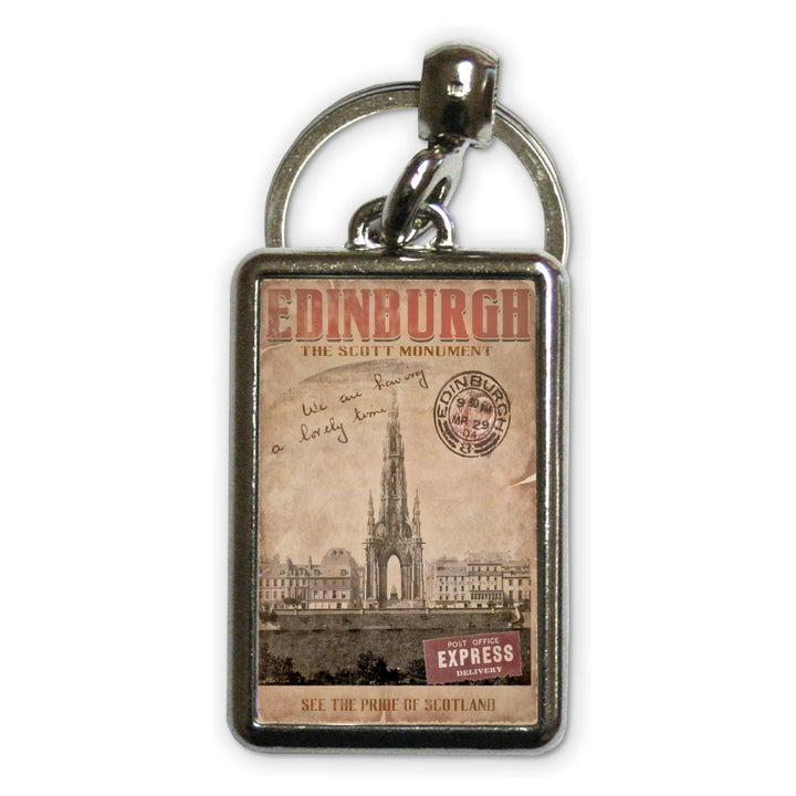 The Scott Monument, Edinburgh Metal Keyring