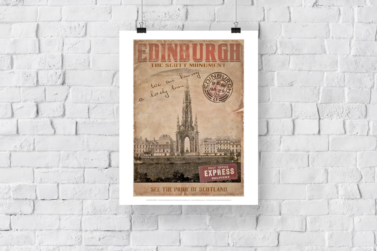 The Scott Monument, Edinburgh - Art Print