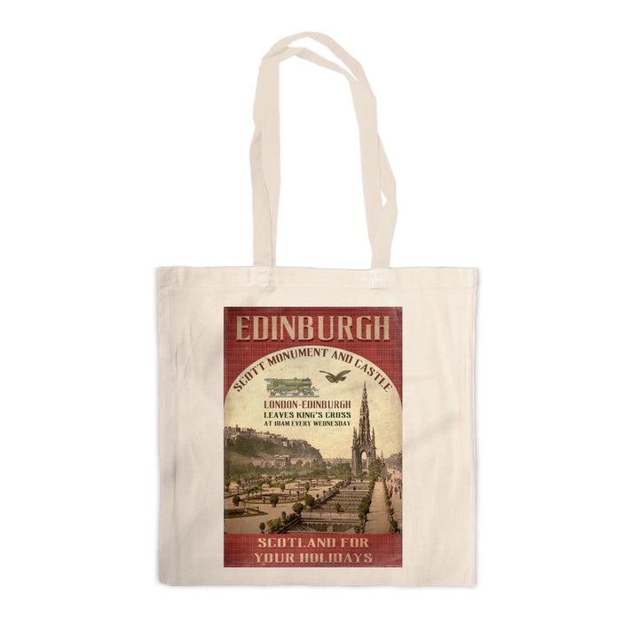 The Scott Monument and Castle, Edinburgh, Scotland Canvas Tote Bag