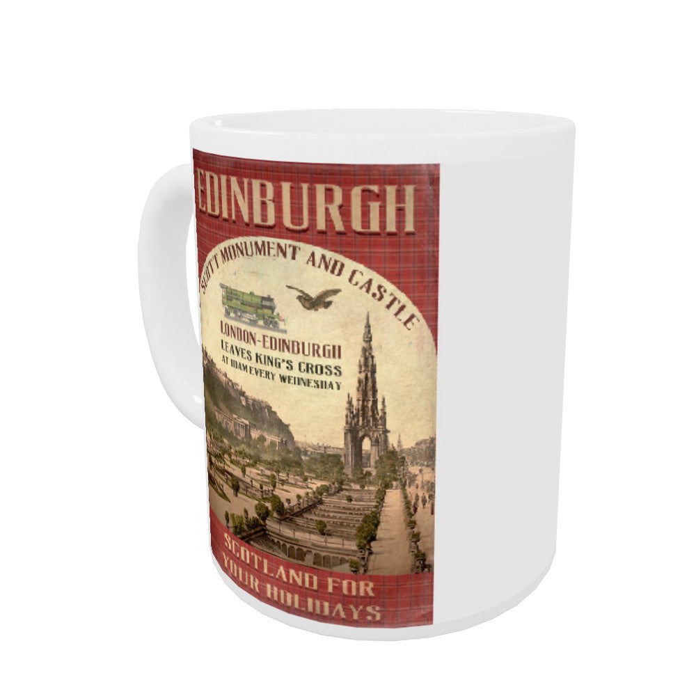 The Scott Monument and Castle, Edinburgh, Scotland Coloured Insert Mug