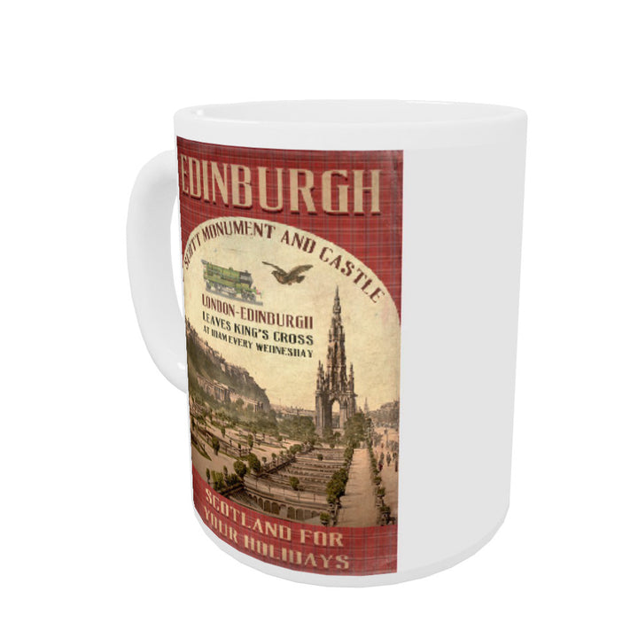 The Scott Monument and Castle, Edinburgh, Scotland Coloured Insert Mug