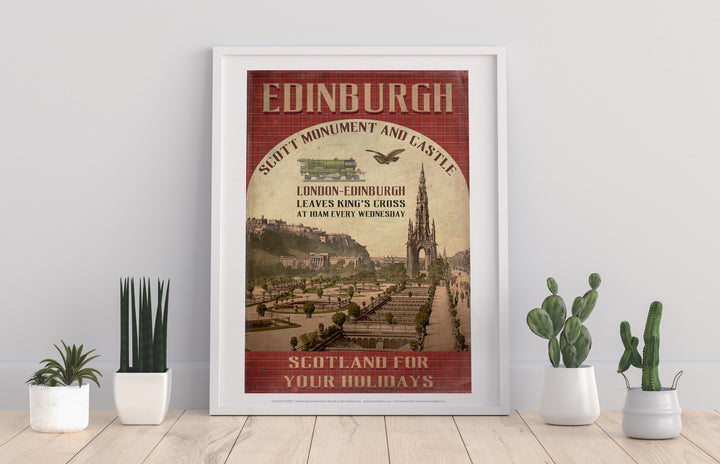 The Scott Monument and Castle, Edinburgh, Scotland - Art Print