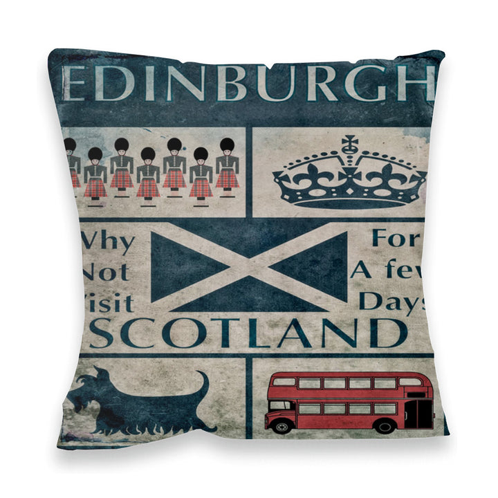 Edinburgh, Scotland Fibre Filled Cushion