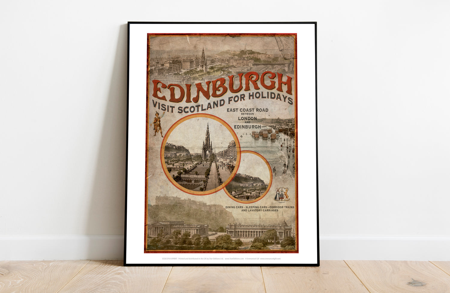 Edinburgh, Scotland - Art Print