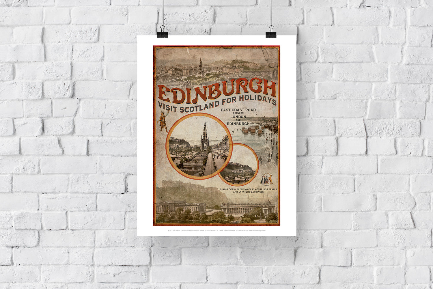 Edinburgh, Scotland - Art Print