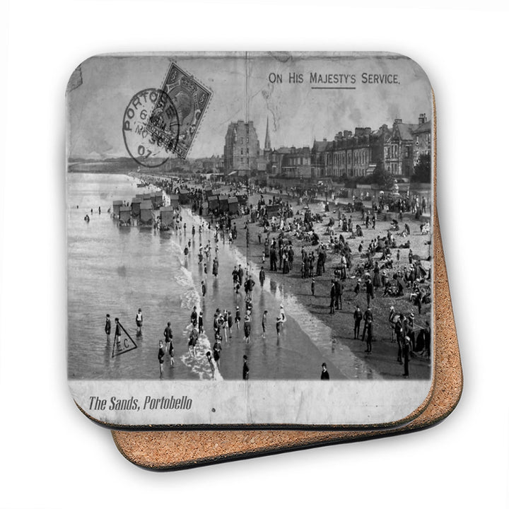 The Sands, Portobello, Scotland MDF Coaster