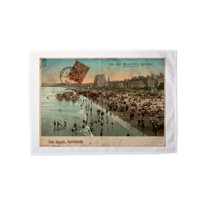 The Sands, Portobello, Scotland Tea Towel