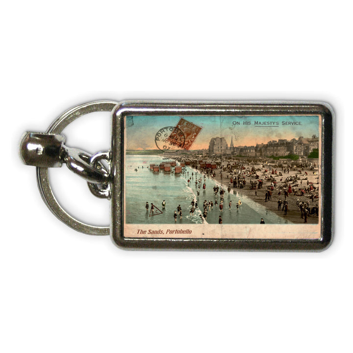 The Sands, Portobello, Scotland Metal Keyring