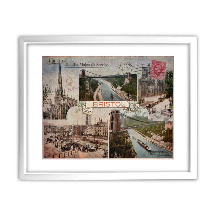 Bristol 11x14 Framed Print (White)