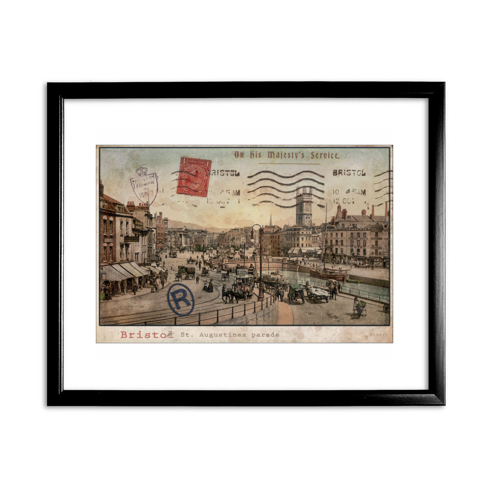 St Augustines Parade, Bristol - Art Print