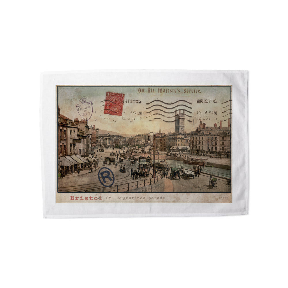 St Augustines Parade, Bristol Tea Towel
