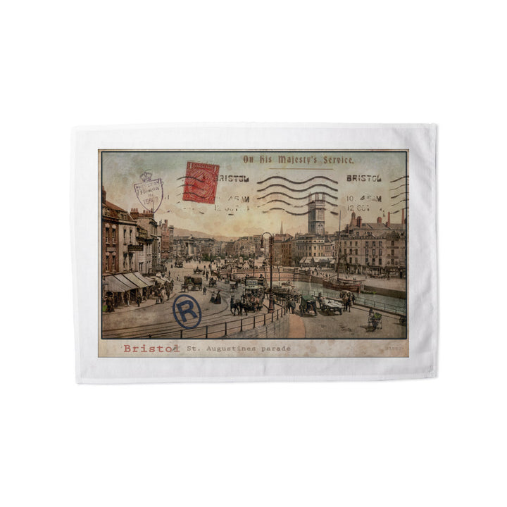 St Augustines Parade, Bristol Tea Towel