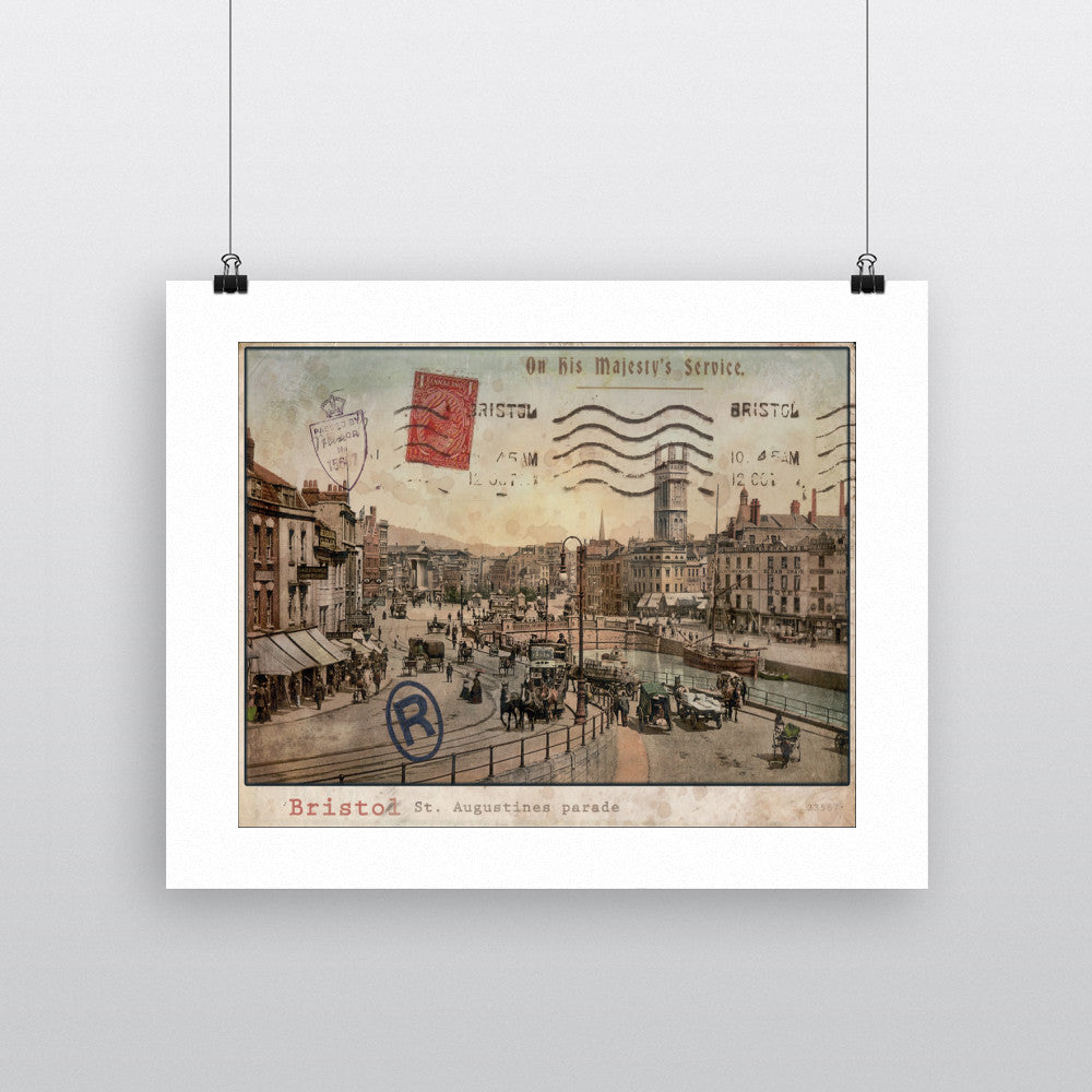 St Augustines Parade, Bristol - Art Print