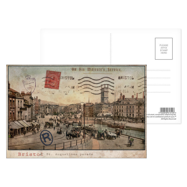 St Augustines Parade, Bristol Postcard Pack