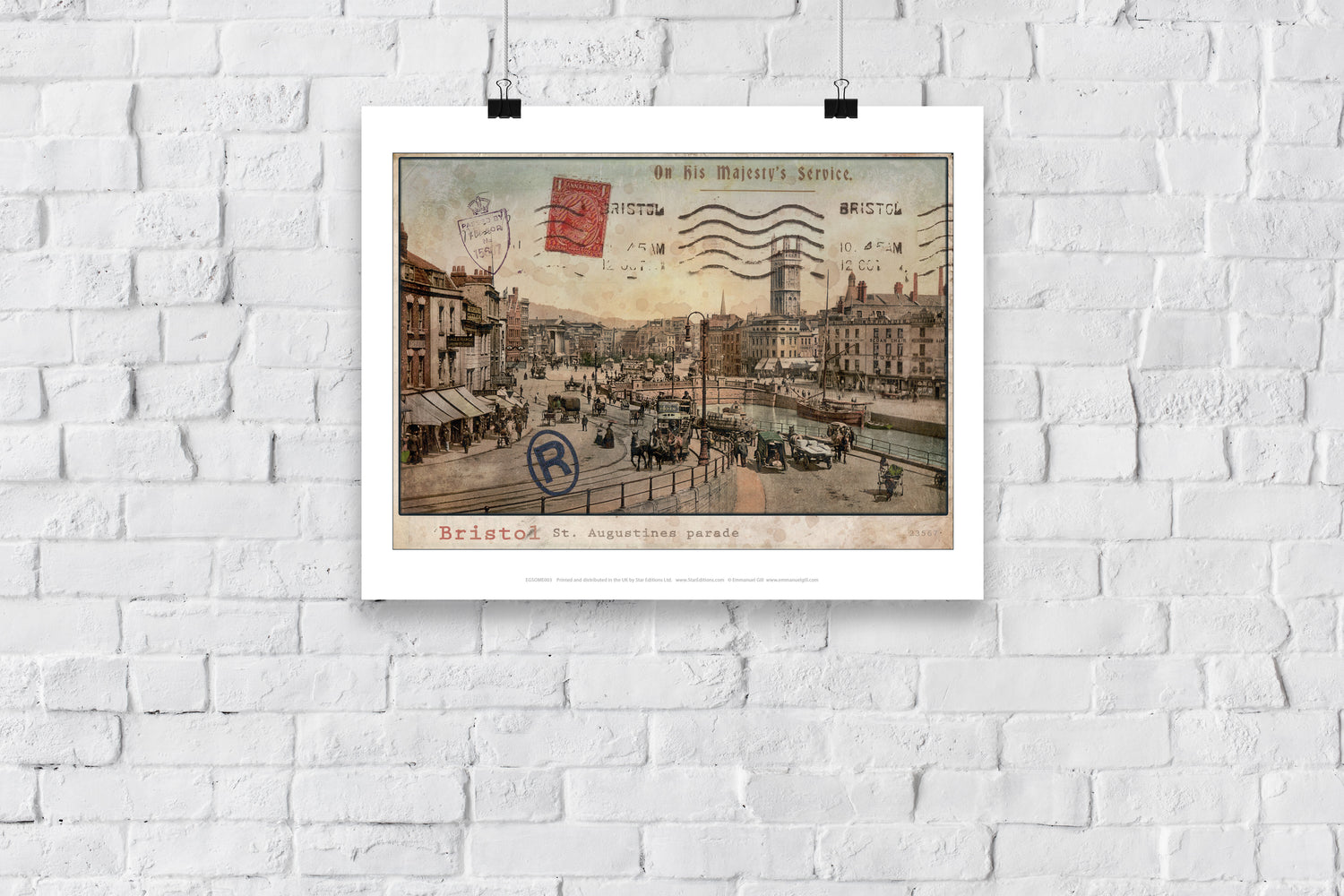 St Augustines Parade, Bristol - Art Print