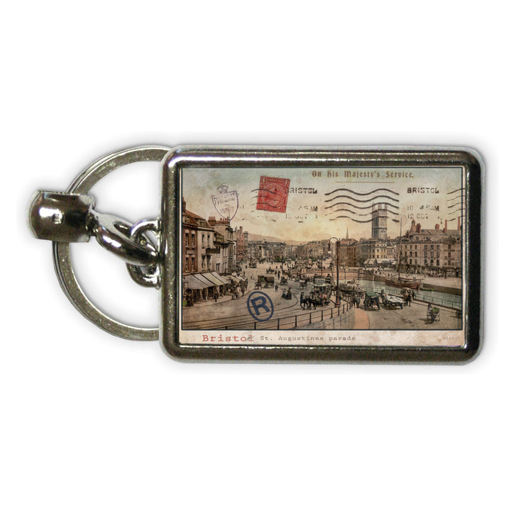 St Augustines Parade, Bristol Metal Keyring