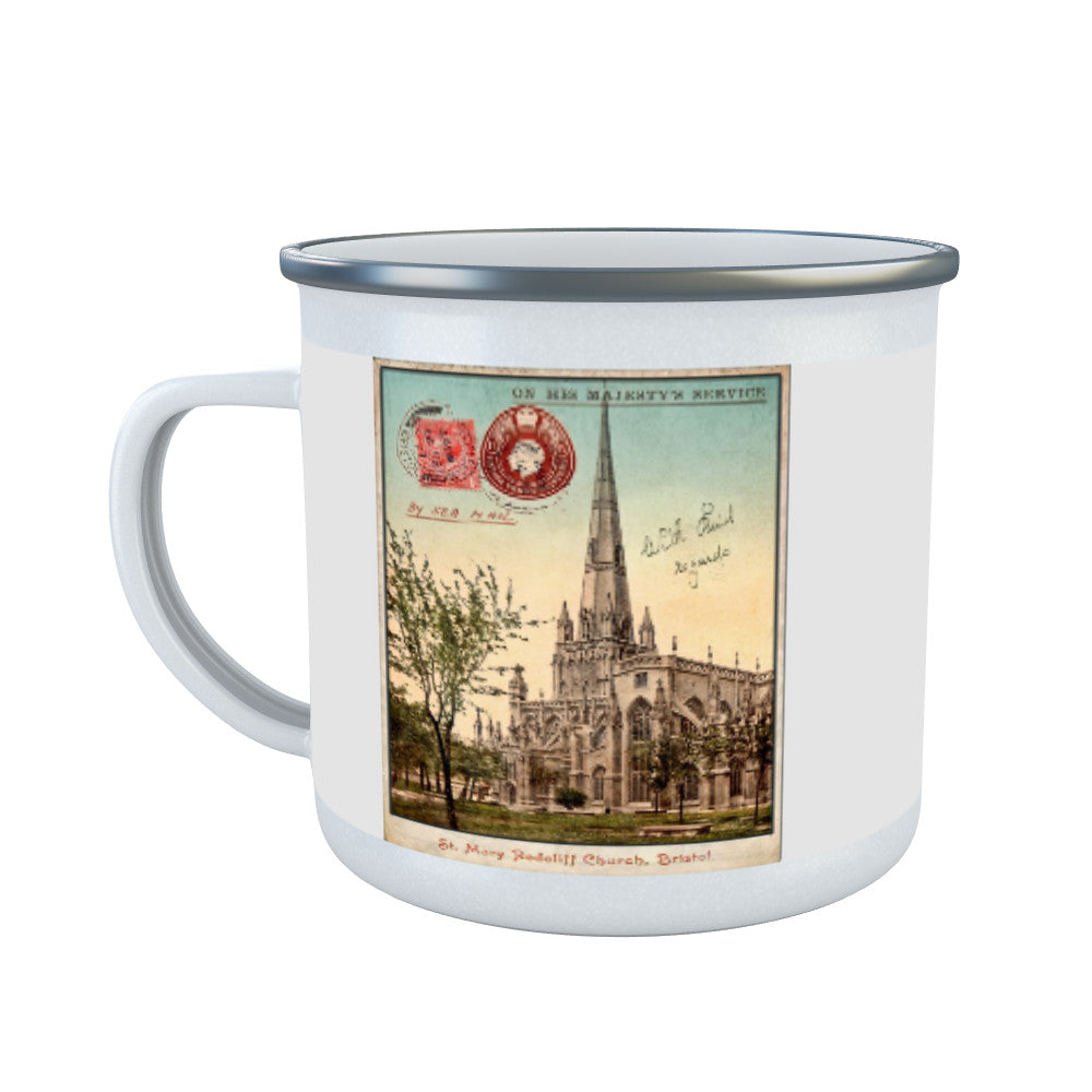 St Mary Radcliff Church, Bristol Enamel Mug