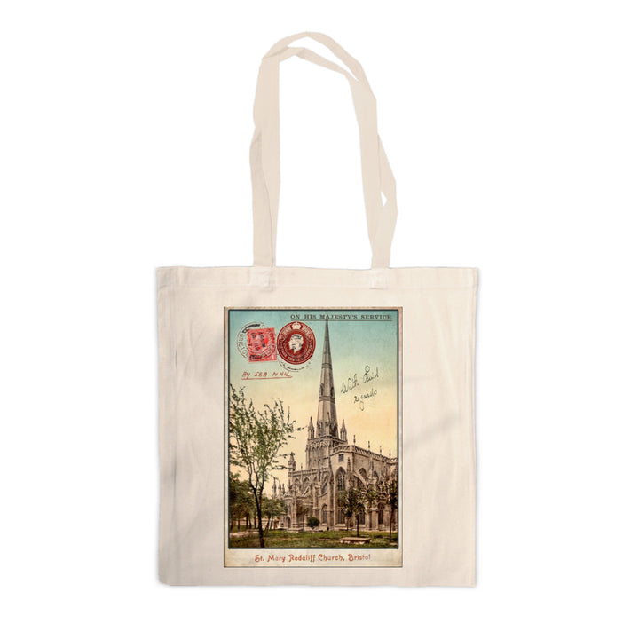 St Mary Radcliff Church, Bristol Canvas Tote Bag
