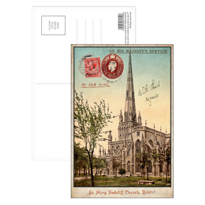 St Mary Radcliff Church, Bristol Postcard Pack