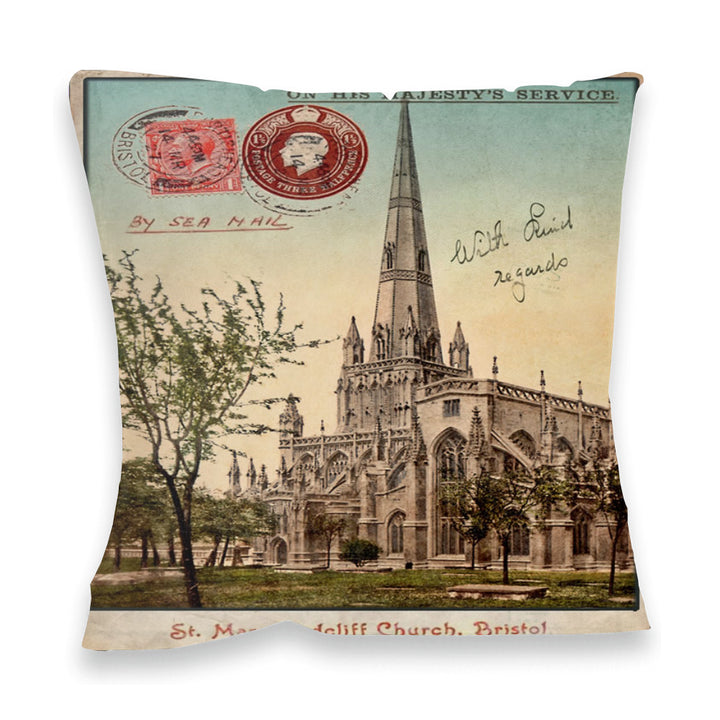 St Mary Radcliff Church, Bristol Fibre Filled Cushion