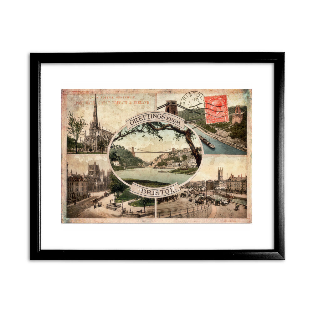 Greetings from Bristol - Art Print