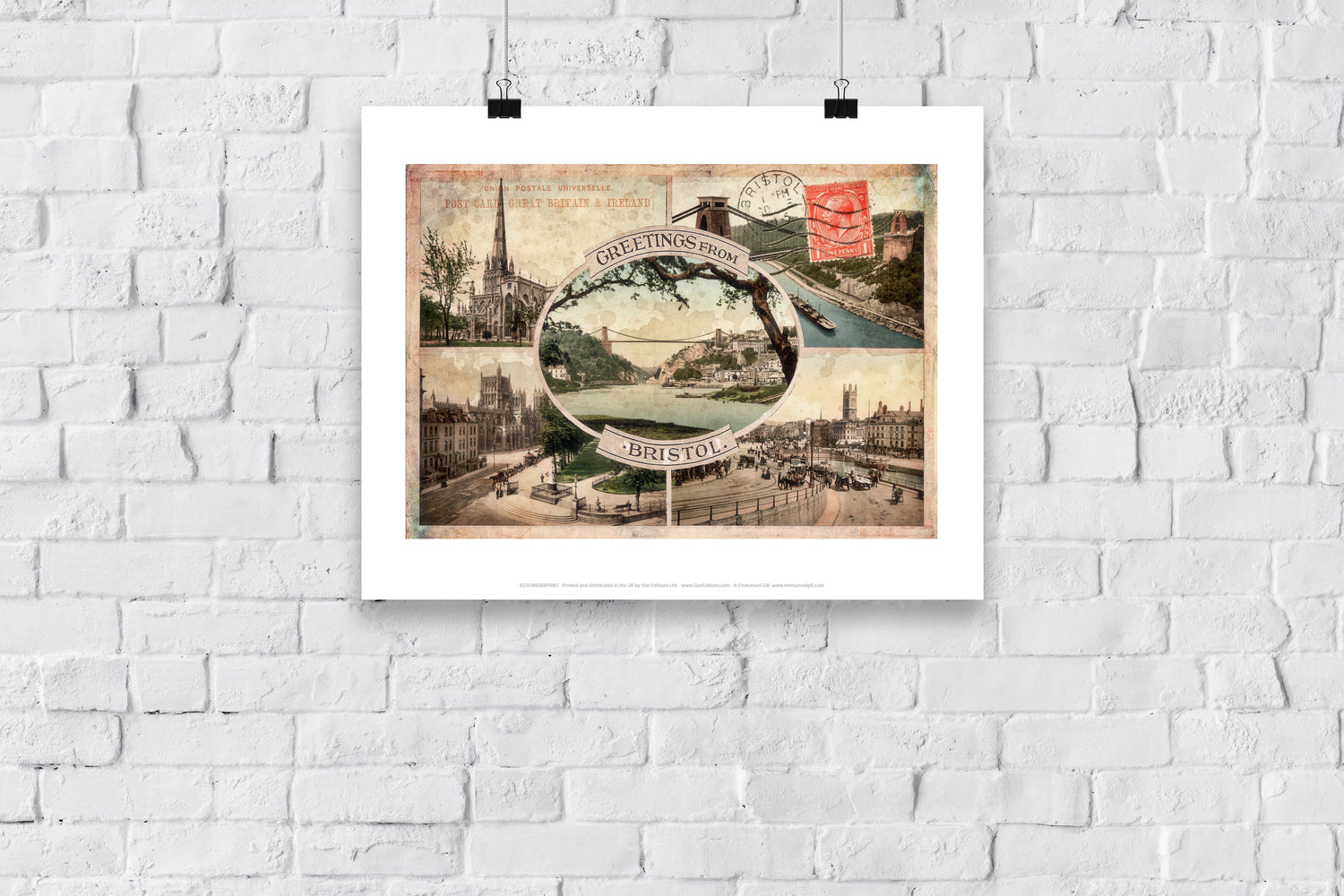 Greetings from Bristol - Art Print
