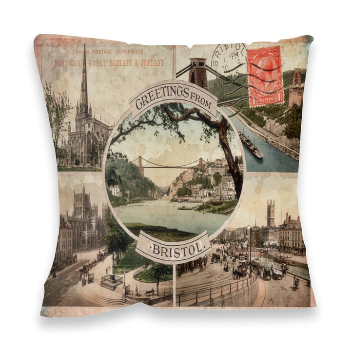Greetings from Bristol Fibre Filled Cushion