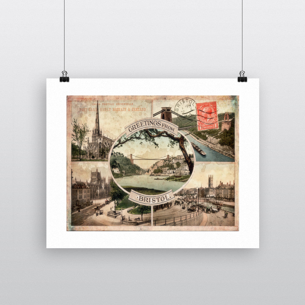 Greetings from Bristol - Art Print