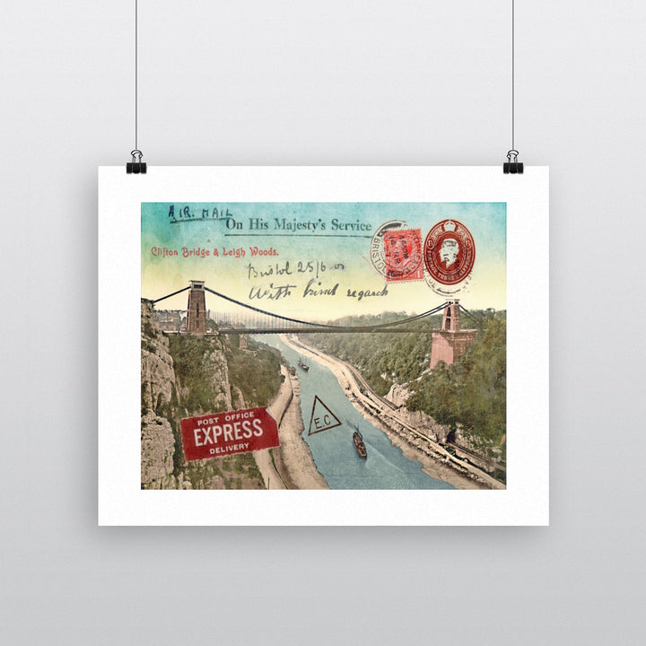 Clifton Suspension Bridge, Bristol 90x120cm Fine Art Print