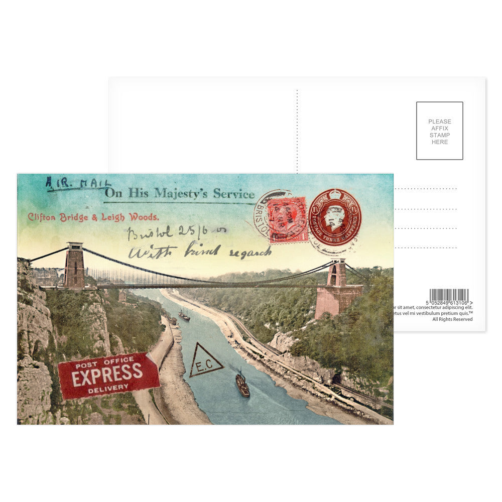 Clifton Suspension Bridge, Bristol Postcard Pack